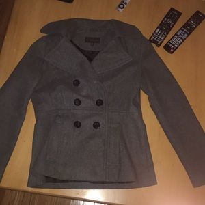 Gray pea coat!